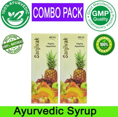 Roy Biotech Dr.Biswas Sanjivak Ayurvedic 450ml Syrup For General Wellness(Pack of 2)