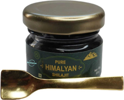 ACTIWOW Pure Himalayan Shilajit Resin (For Improving Strength, Stamina & Vtality_e(9.8 ml)