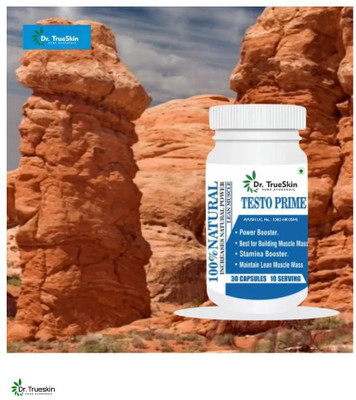 Dr.TrueSkin Testo Prime Capsules for Muscle Recovery & Strength(30 Capsules)