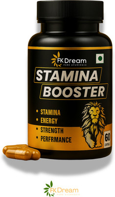 Fkdream Natural Stamina Booster supports healthy skin appearance and glow too.(60 Capsules)