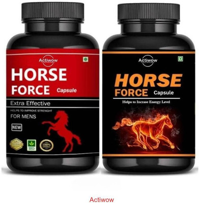 ACTIWOW Horse Force Capsule Combo for Lasting Energy and Vitality VFX217 B02(30 Capsules)