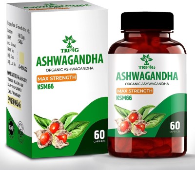 Trivang KSM 66 Ashwagandha Capsule | Rejuvenate Mind & Body | Each Capsule 500 mg