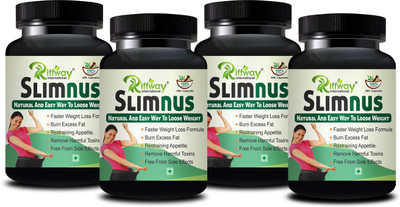 Riffway Slimnus Health Solution , Weight Loss Capsule Fast Fat Burner(Pack of 4, 120 Capsules)