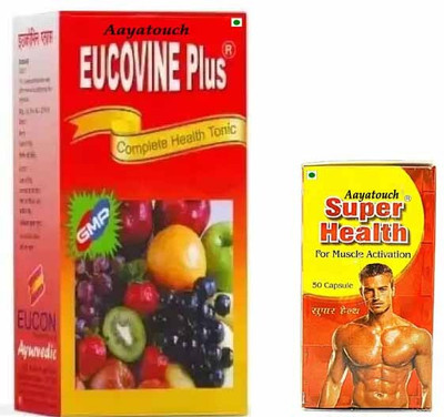 Aayatouch SZF Eucovin Plus Tonic With Super Health 50 Capsule's(Pack of 2, 450 ml, 50 Capsules)