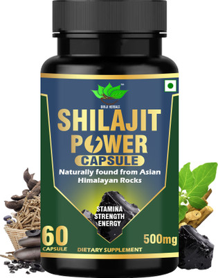 BIRJI HERBALS SHILAJIT POWER CAPSULE (60 VEG CAPSULE)(60 Capsules)
