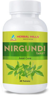 Herbal Hills Nirgundi 60 tablets Pack of 4(240 Tablets)