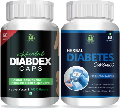 Healthy Nutrition Herbal Diabdex & Diabetes for For Blood Sugar Levels Both Men & Women(Pack of 2)