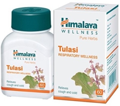 HIMALAYA Tulasi Respiratory Wellness (1 Pack, 60 Tablets)