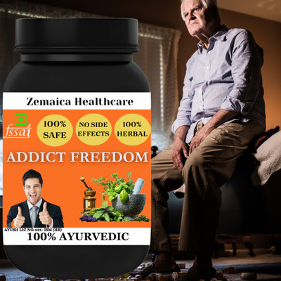 Zemaica Healthcare Addict Freedom Powder Herbal Powder for Addiction Support Fast Results(100 g)