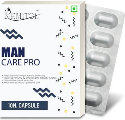 Remitol Care Pro Health Wellness Power Capsule For Men - Helps Reduce One of Weakness(10 Capsules)