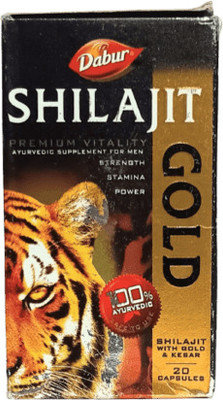 Dabur Shilajit Gold Capsules Premium Vitality .(20 Capsules)