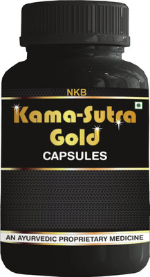 NKB Kama Sutra Gold Men Long Timing Shilajit Original Capsules Lingo Power Booster(30 Capsules)