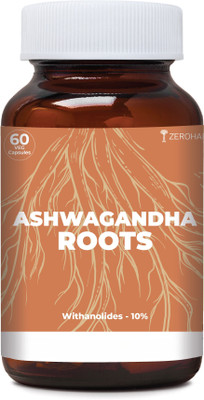 ZEROHARM Ashwagandha RootCapsule(60 Tablets)