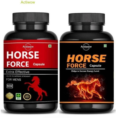 ACTIWOW Horse Force Capsule Combo for Force and Endurance UI93JF(30 Capsules)