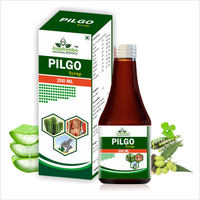 jagdamba herbal Pilgo Syrup | Ayurvedic Relief for Digestive Helps Harmony.(200 ml)