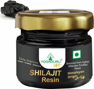YOGAGURU MANTR Himalayan Shilajit Resin for Performance| Strength, Power & Stamina(20 g)