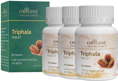 Origine Naturespired Triphala Tablets | Natural Digestive, 60 Tablets(Pack of 3)