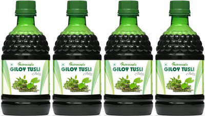 NUTROCOPIA Giloy Tulsi Juice - Boosts Immunity and Digestion(Pack of 4, 1600 ml)