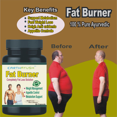 earthayush Fat Burner / Weight Loss Fast & Reduce Metabolism / 60 Capsule / Pack of 1(60 Capsules)