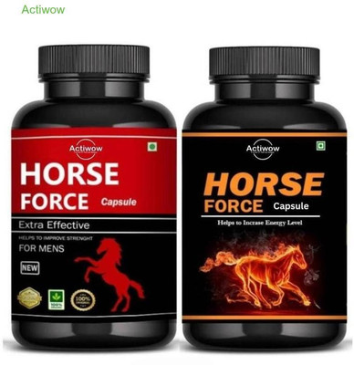 ACTIWOW Horse Force Capsule Powerful daily energy capsule Row 01 B02(30 Capsules)