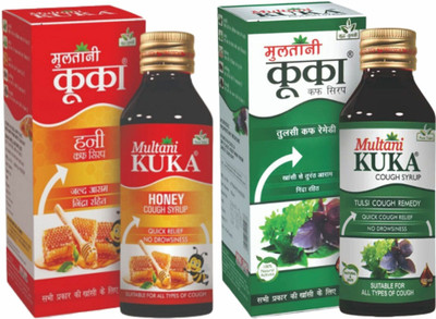Multani Honey & Tulsi Kuka Cough Syrup Combo | Relief From Cough & Cold - 200ml(Pack of 2, 200 ml)