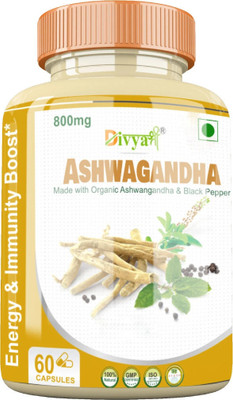 Divya Shree Ashwagandha & Musli - X Power Oil Men Increase Stamina & Strength, Intimate Time(60 Capsules, 30 ml)