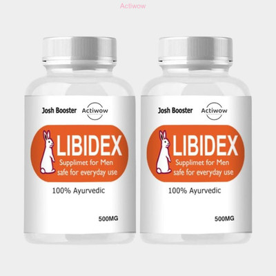 ACTIWOW Libidex Capsules - Men’s Stamina & Performance Solution(Pack of 2, 60 Capsules)