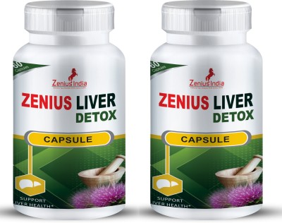 Zenius Liver Detox | liver detox capsules for liver health(Pack of 2)