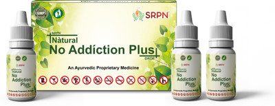 srpn No Addiction Plus Drops For Alcohal Deaddiction(Pack of 3, 30 ml, 30 ml, 30 ml)