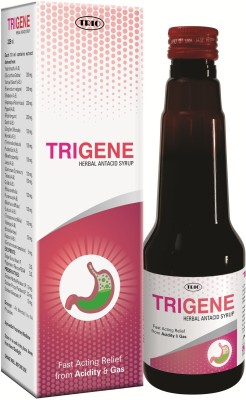 Trio Trigene Herbal Antacid Syrup, 225ML (Fast Acting Relief From Acidity & Gas)