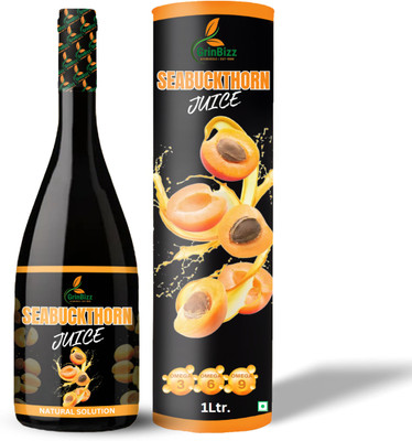 grinbizz Seabuckthorn Juice For Healthy Heart/Digestion/Promotes Skin Health(1 L)
