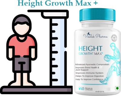 visalak pharma Height Growth Max Plus Herbal Supplement For Speed Height Formula Ayurvedic