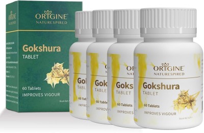 Origine Naturespired Gokshura Tablet | Naturally Boosts Stamina, Energy, And Immunity(Pack of 4)