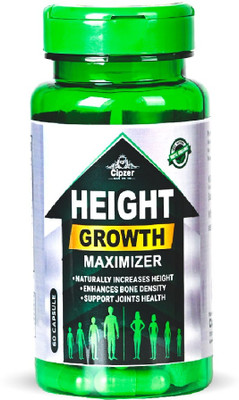 CIPZER Height Growth Maximizer| Growth hormones and improve bone density(60 Capsules)