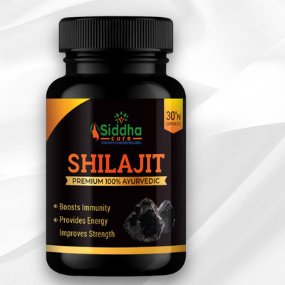Siddha cure Shilajit Power Max – Ayurvedic Formula for Muscle Strength & Stamina(30 Capsules)