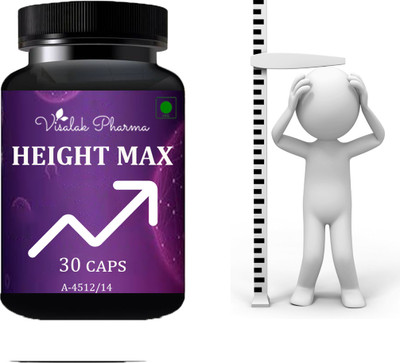 visalak pharma Height Max cap-sulesTo Improve Body Growth Maximizer & Bone Density(30 Capsules)