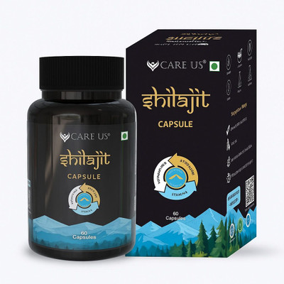 care us Original Shilajit Capsules | Natural Energy, Stamina & Vitality Booster(60 Tablets)