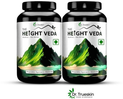 Dr.TrueSkin Height Veda Powder Adult Growth Therapy A001(Pack of 2, 200 g)