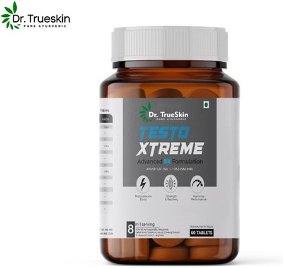 Dr.TrueSkin Testo Xtreme for stamina and vitality herbal aid(60 Tablets)
