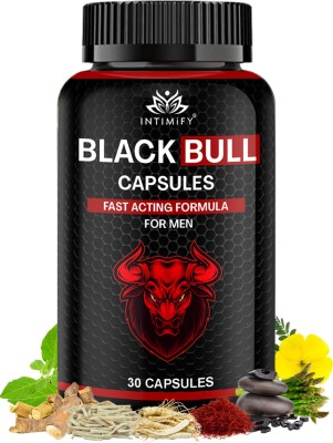 INTIMIFY Black Bull Capsules For Men | Ayurvedic Medicine | 30veg Capsule Pack Of 1