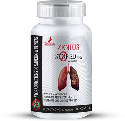 Zenius Stop SD 365 Capsule For Quit Alcohol , Smoking & Tabaco | Nasha Band Dawa(60 Capsules)