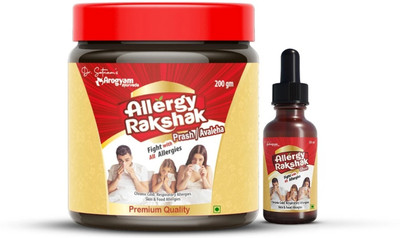 Dr.Satnam's Arogyam Ayurveda Allergy Rakshak Ghee 20 ml & Avaleha 200 ml Combo(Pack of 2, 20 ml, 200 ml)