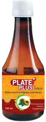 Rajasthan aushdhalaya PLATE PLUS | Helpful To Cure Thrombocytopenia & Low Platelet Count | 180ml Syrup(180 ml)