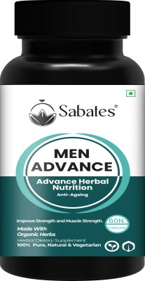 Sabates Men Advance Health Wellness Energy Capsule For Men \ For Strength & Power