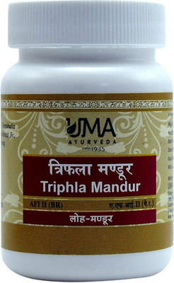 Uma Ayurveda Triphala Mandur 80 Tab Useful in Digestive Health Antacid(80 Tablets)