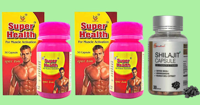 Super health Ayurvedic 50 Capsule For Immunity Booster(Pack of 3, 100 Capsules, 30 Capsules)