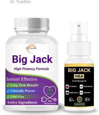 Dr.TrueSkin Big Jack Capsule & Oil For Enhanced Male Energy and Vigor S02(30 Capsules)