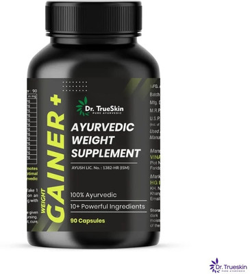 Dr.TrueSkin Weight Gainer+ Capsules to Improve Body Stamina(90 Capsules)