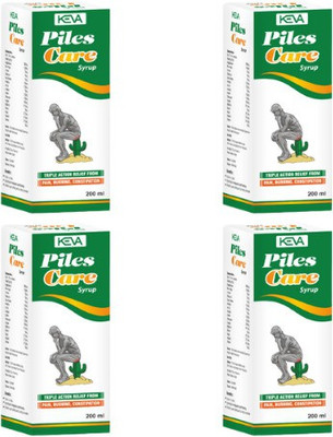 KEVA Piles Syrup |Natural remedy for Piles | Herbal & Sugar Free (Pack of 4)(Pack of 4, 400 ml)