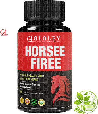 GLOLEY Horse Pure Orignal Capsule With Fire Herbal Vitality Tablets(60 Capsules)